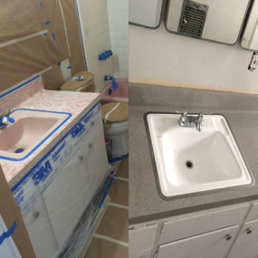 NYC Bathroom Counter Resurfacing