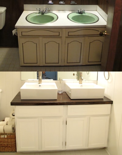 Vanity Refinishing White Glove