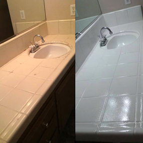 Bathroom Counter Refinishing